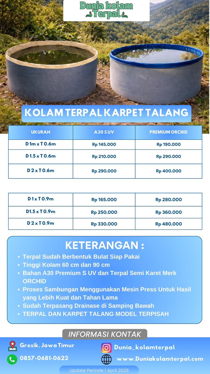Kolam Bulat Karpet Talang